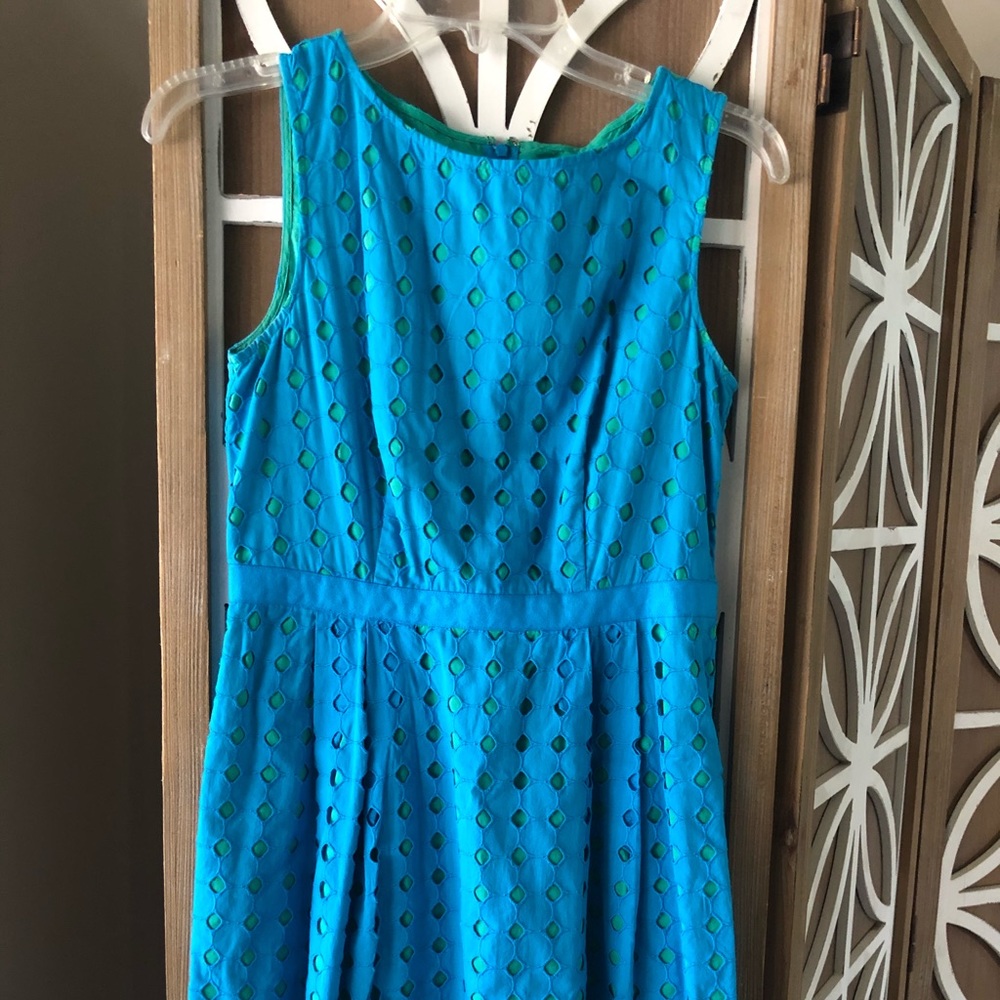 Loft Sleeveless Eyelet Dress